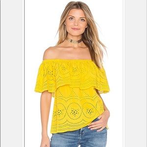 Cupcakes and Cashmere Davy top off the shoulder L